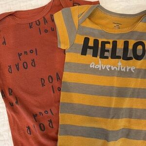 Gerber Kids Orange and Yellow Adventure Tees